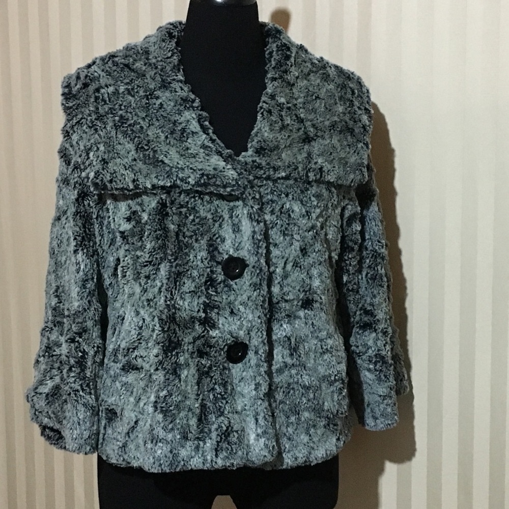 CAbi Faux Chinchilla Jacket XL